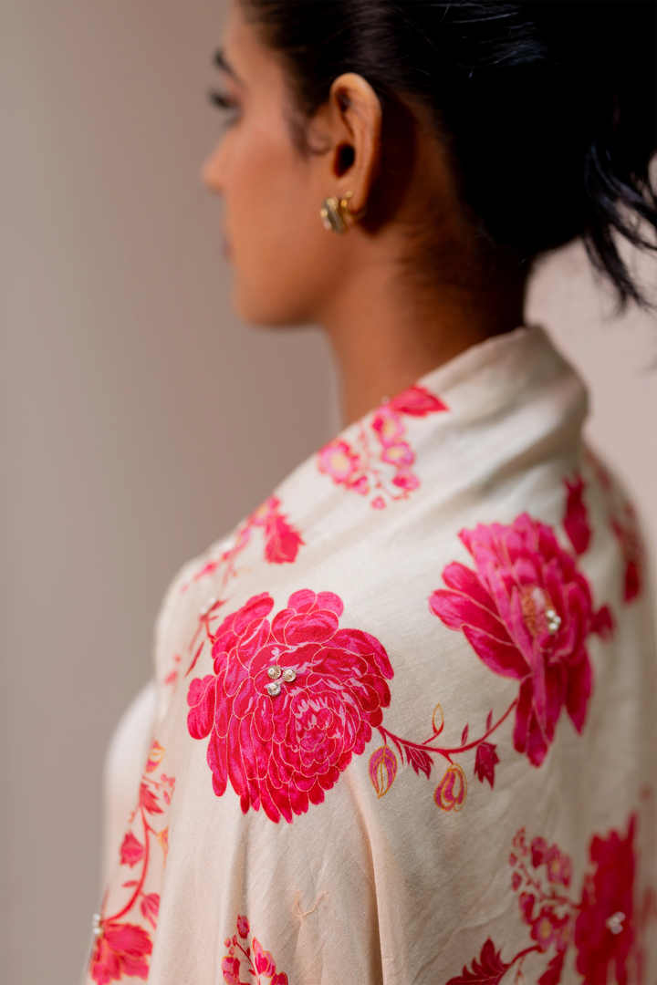 LAUREL ANARKALI SET – OFF WHITE