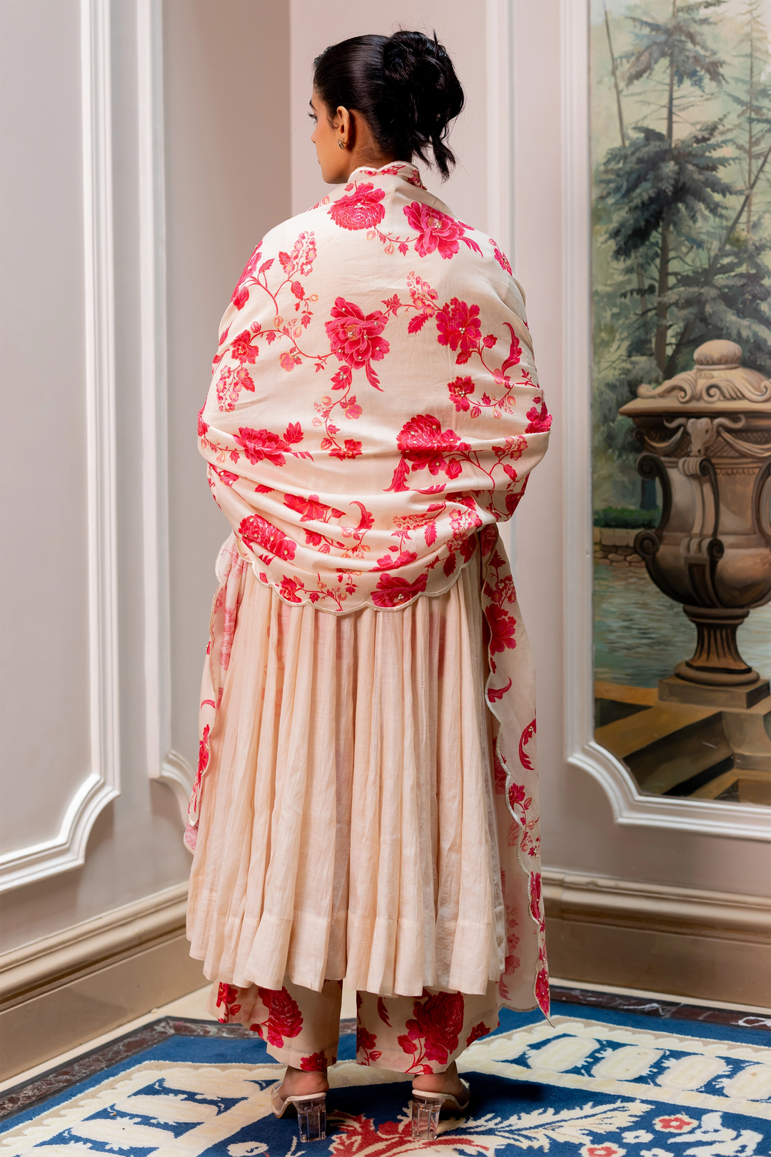 LAUREL ANARKALI SET – OFF WHITE