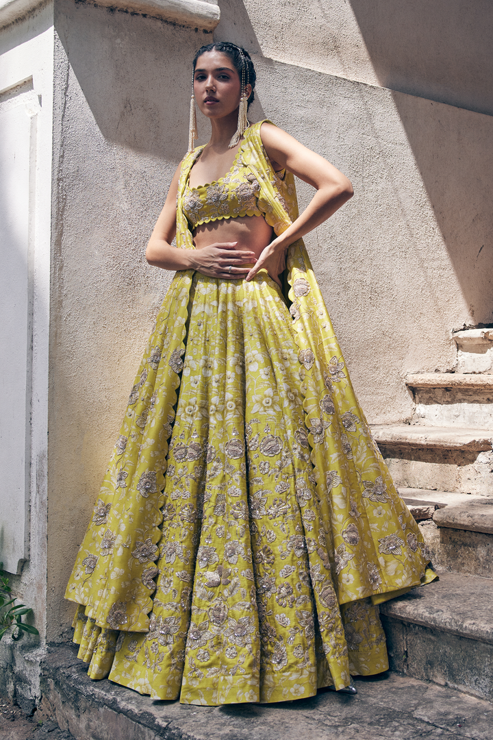 Barkha Singh in the ESTHER LEHENGA SET