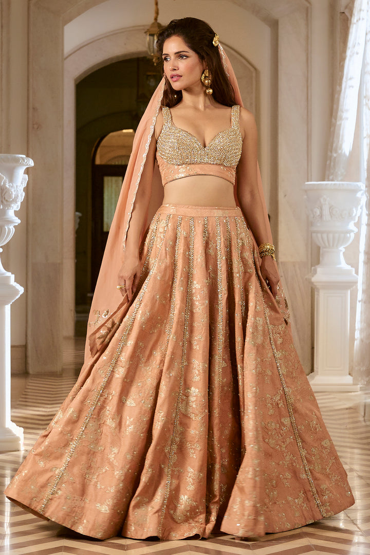 ADELE LEHENGA SET – ONION PINK