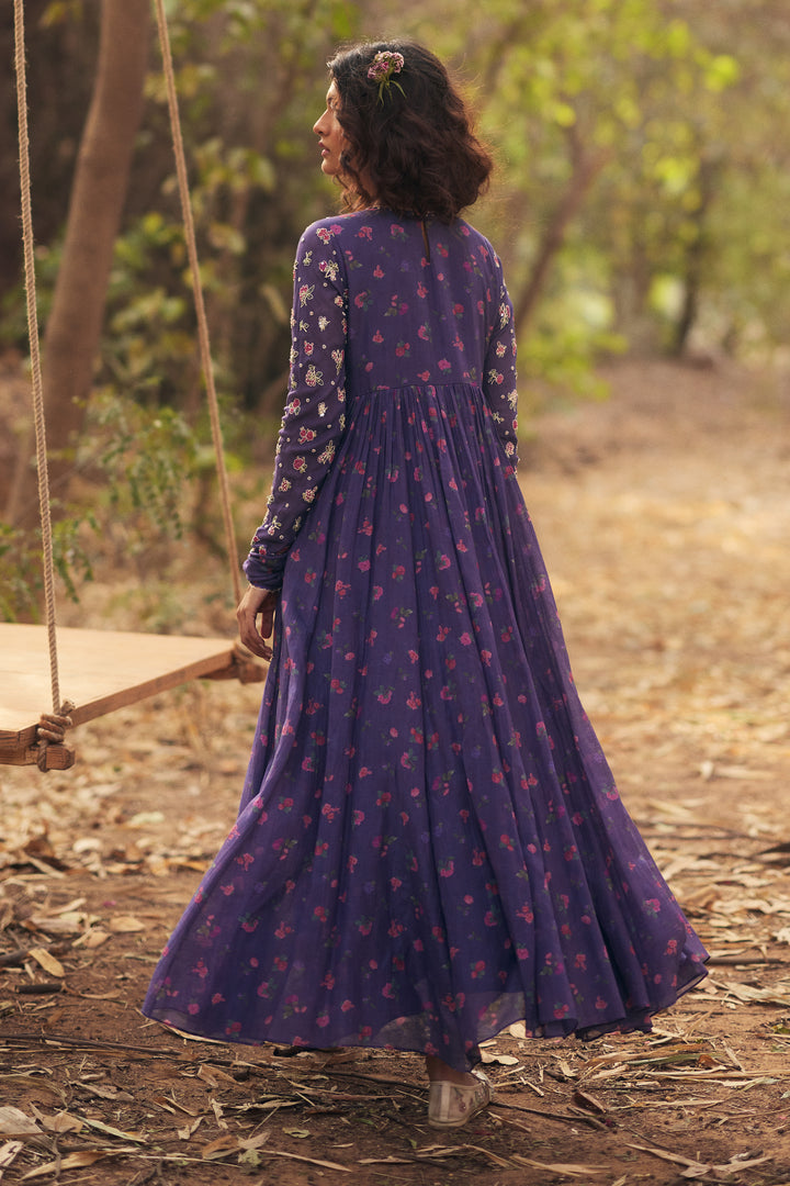 HARLOW ANARKALI SET – GRAPE