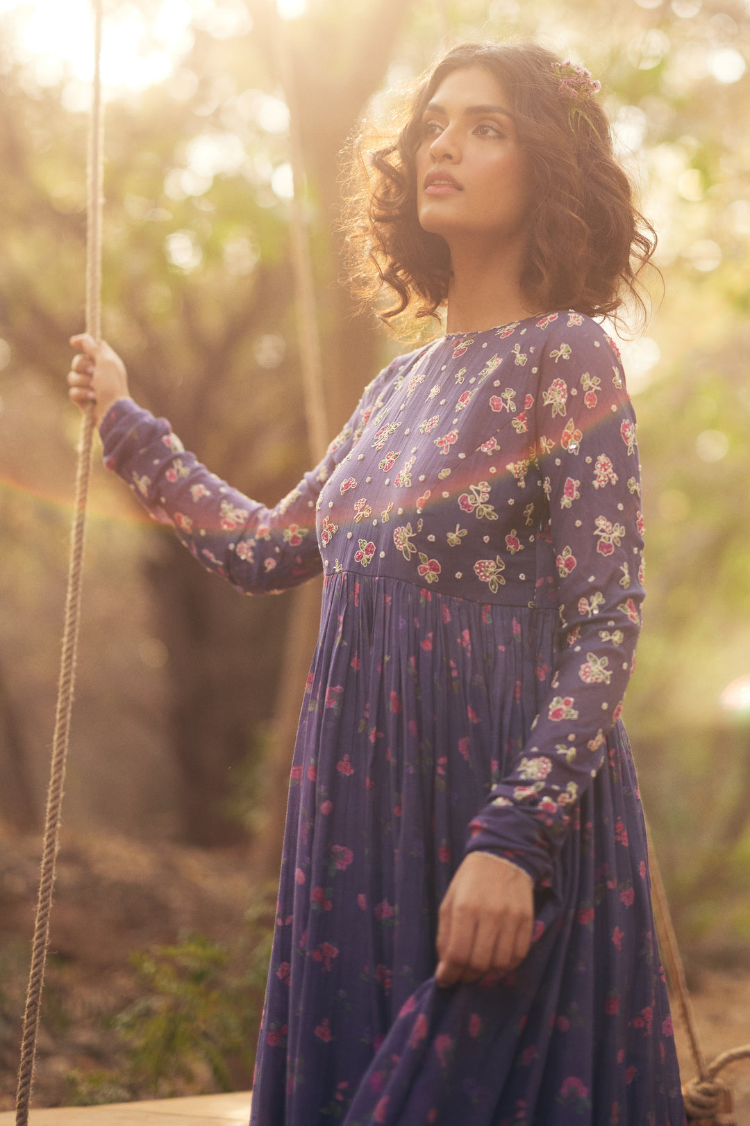 HARLOW ANARKALI SET – GRAPE