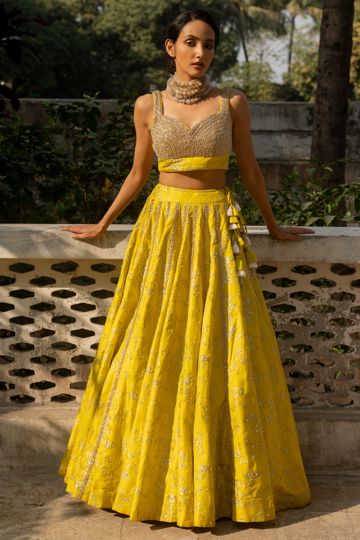 ADELE LEHENGA SET – YELLOW