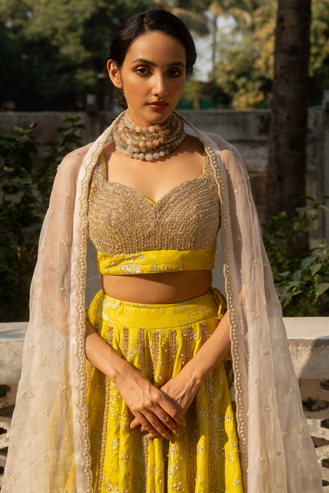 ADELE LEHENGA SET – YELLOW