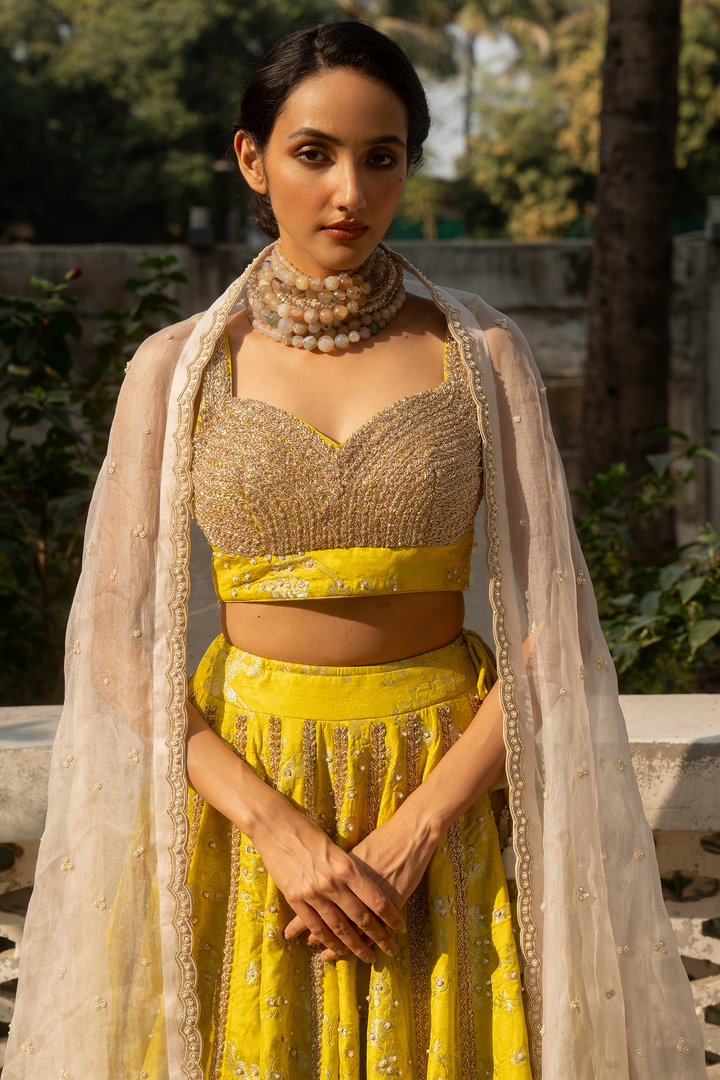 ADELE LEHENGA SET – YELLOW