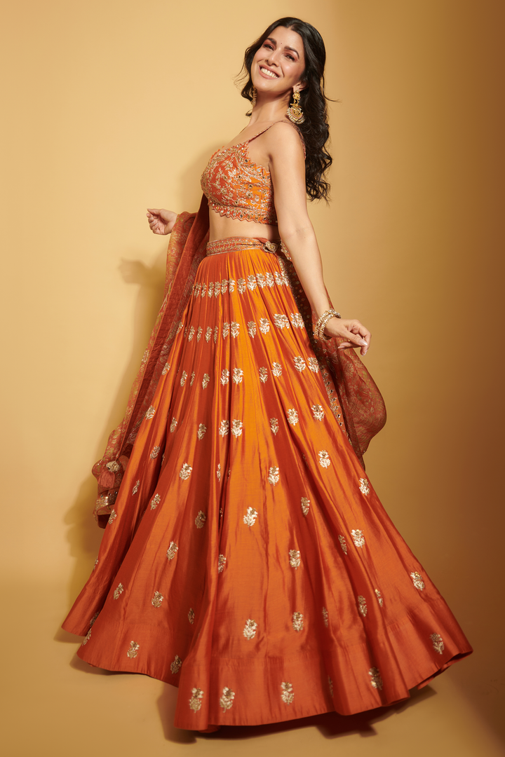 Nimrit Kaur in the NIMRIT LEHENGA SET