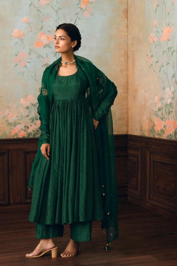 Henna Anarkali set