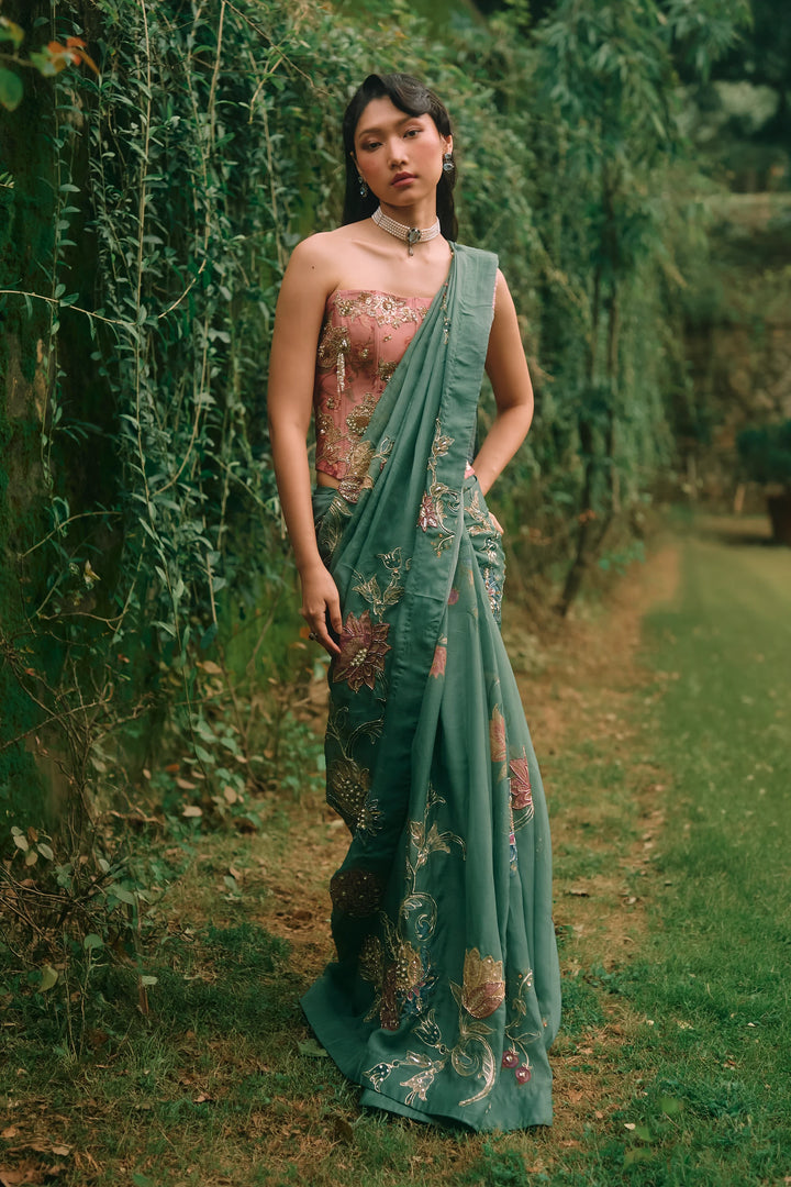 ROSY SAREE SET
