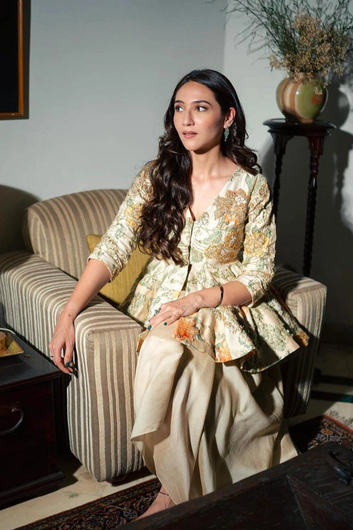 Sahiba Bali in the OLIVIA PEPLUM SET