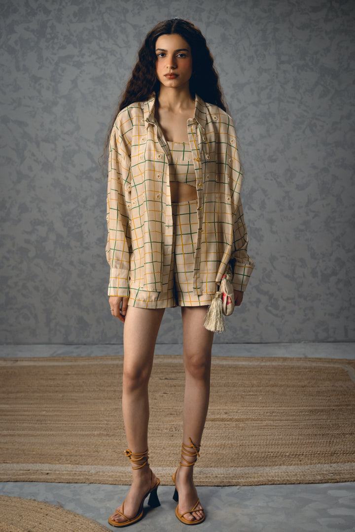 Nori shirt set-IVORY