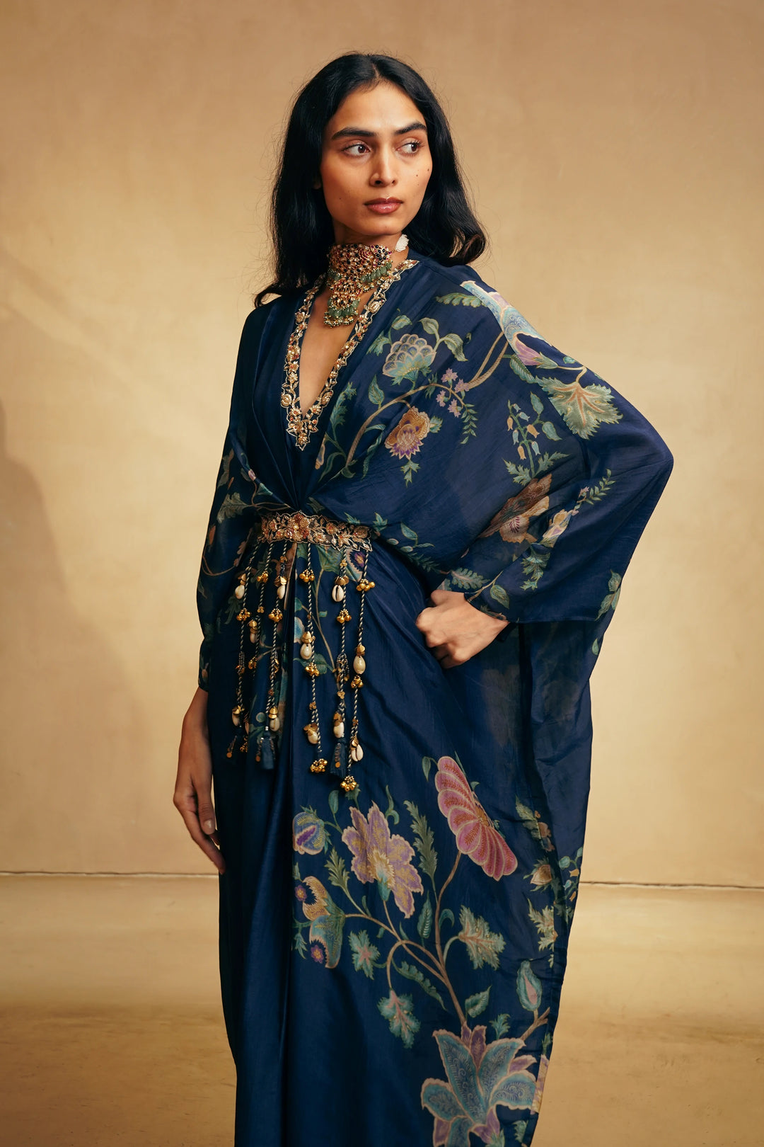 Ena kaftan- berry blue