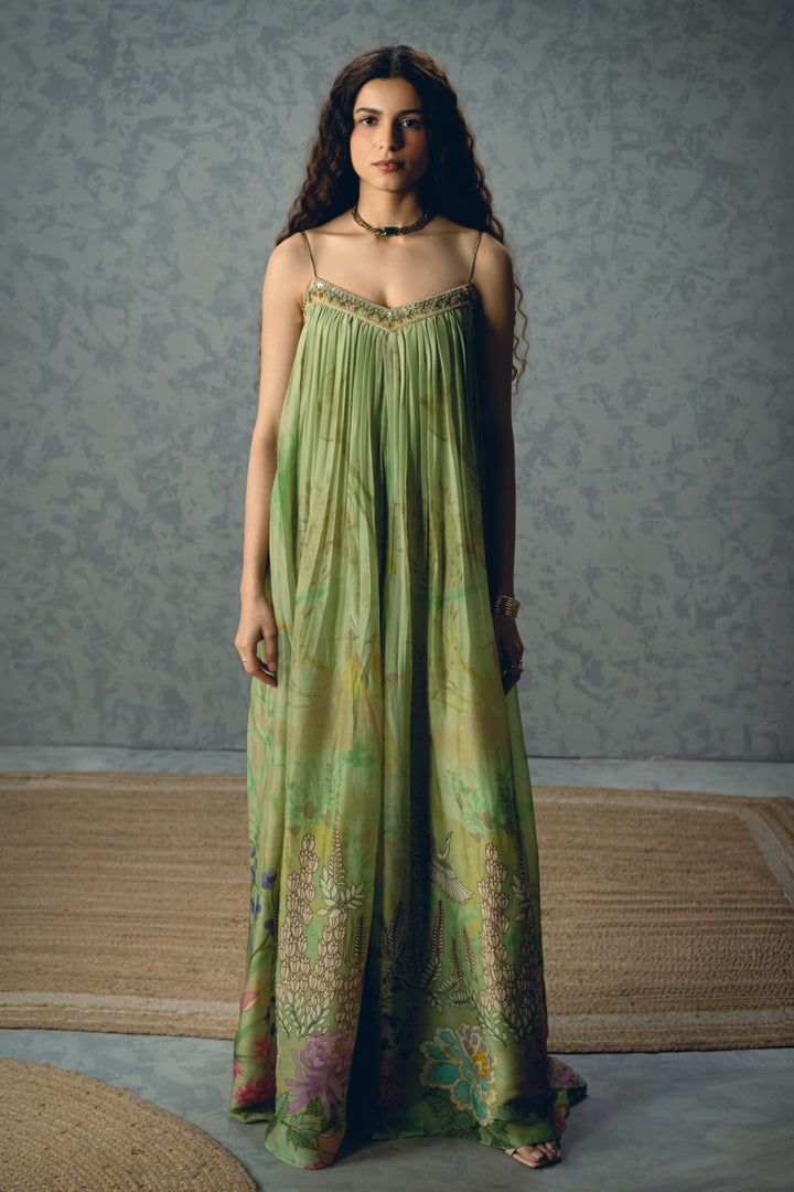 Yume jumpsuit set - PISHTA GREEN