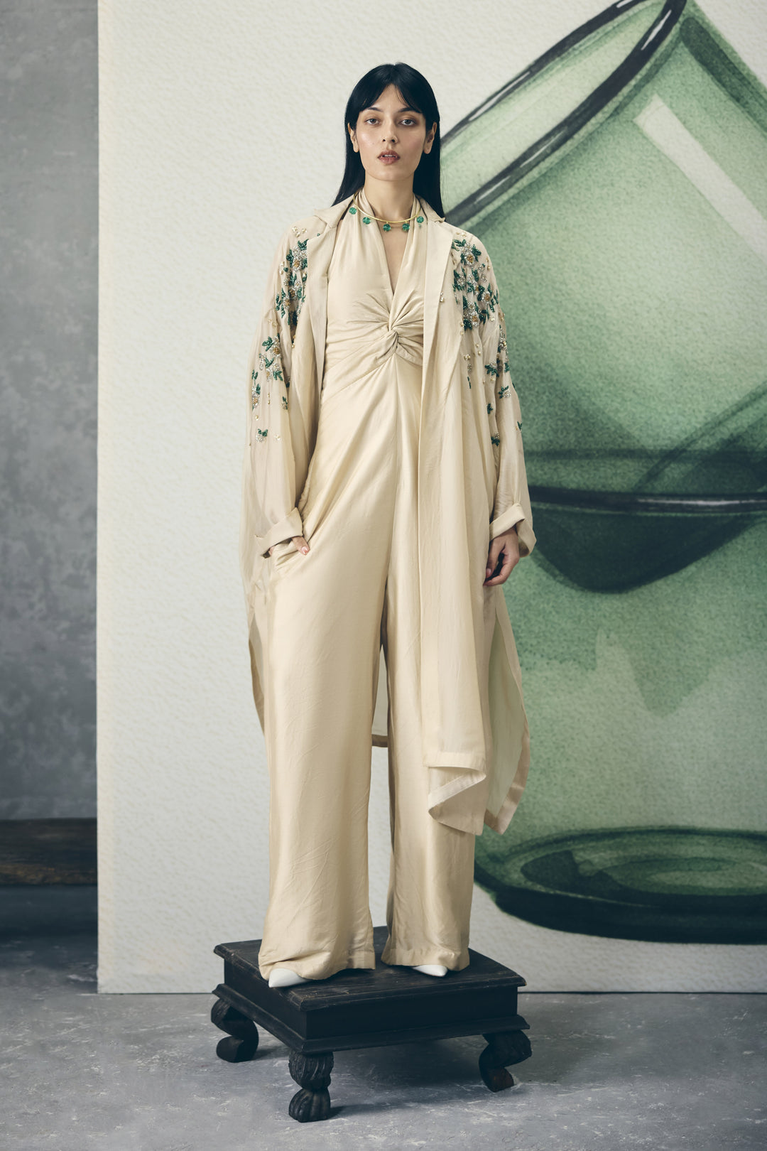 Shinju jumpsuit set - IVORY