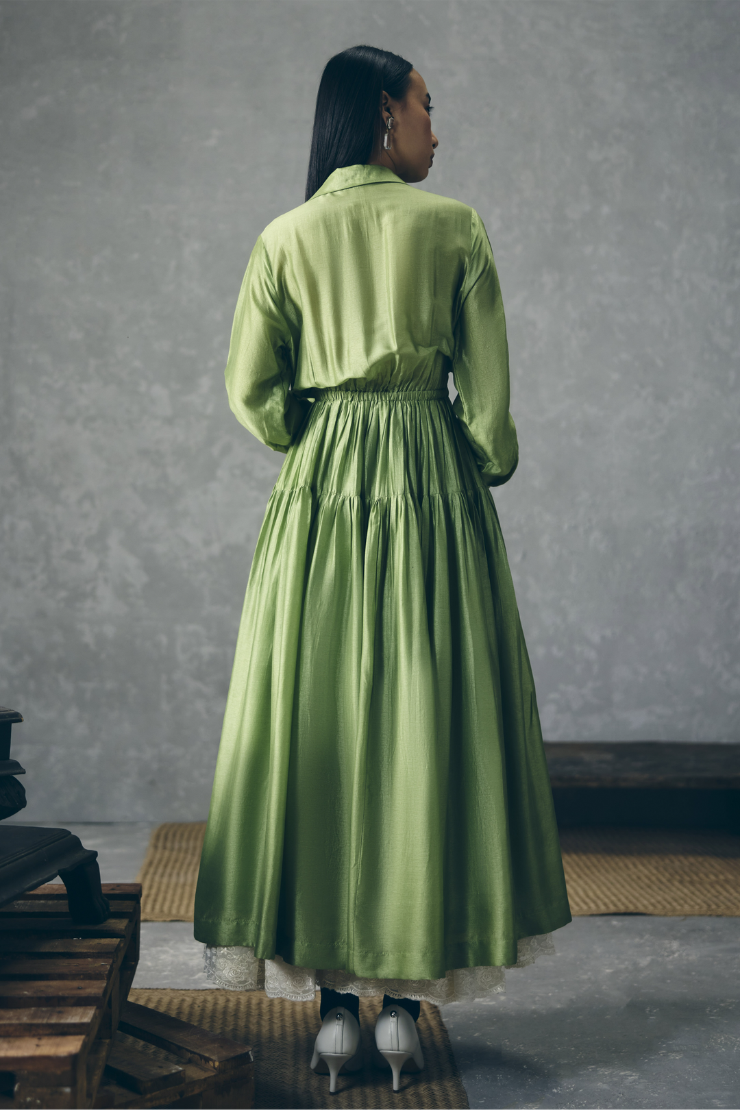 Elina dress - GREEN