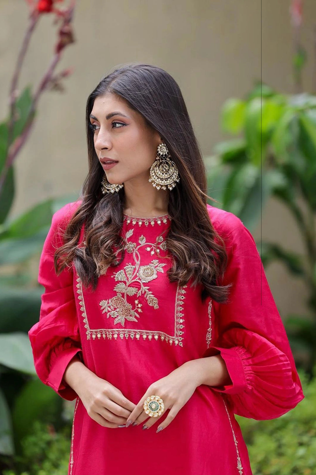 Upalina Gupta in the ZAYRA KURTA SET – PINK