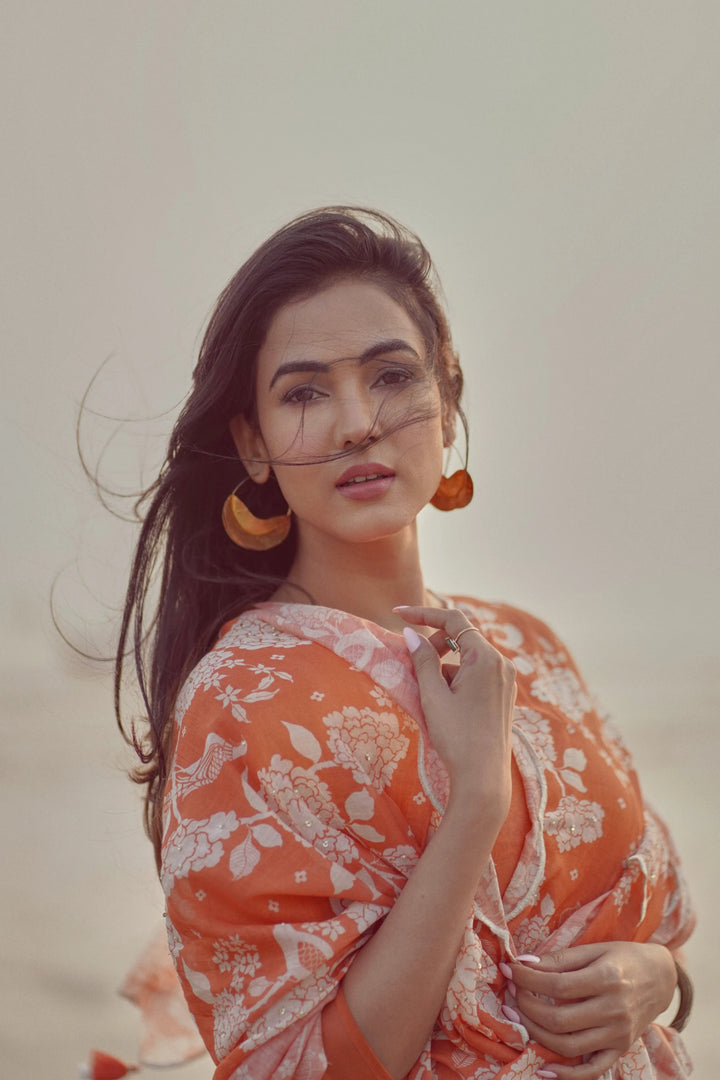 Sonal Chauhan in the LIVA ANARKALI SET – RUST