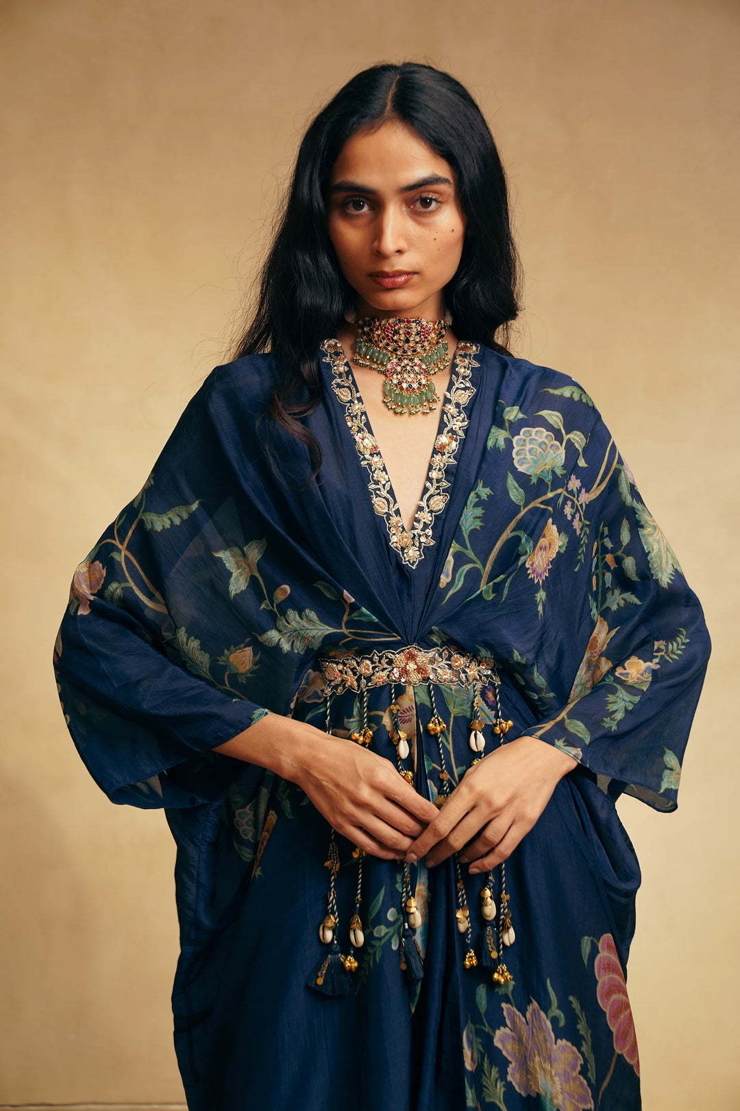 Ena kaftan- berry blue