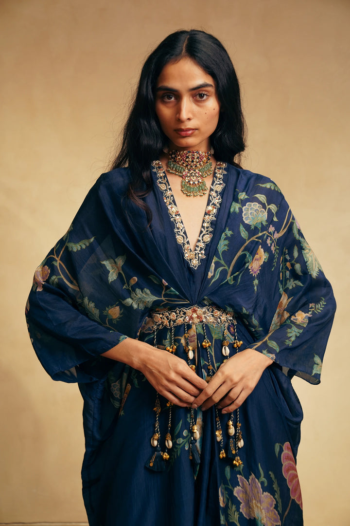 Ena kaftan- berry blue