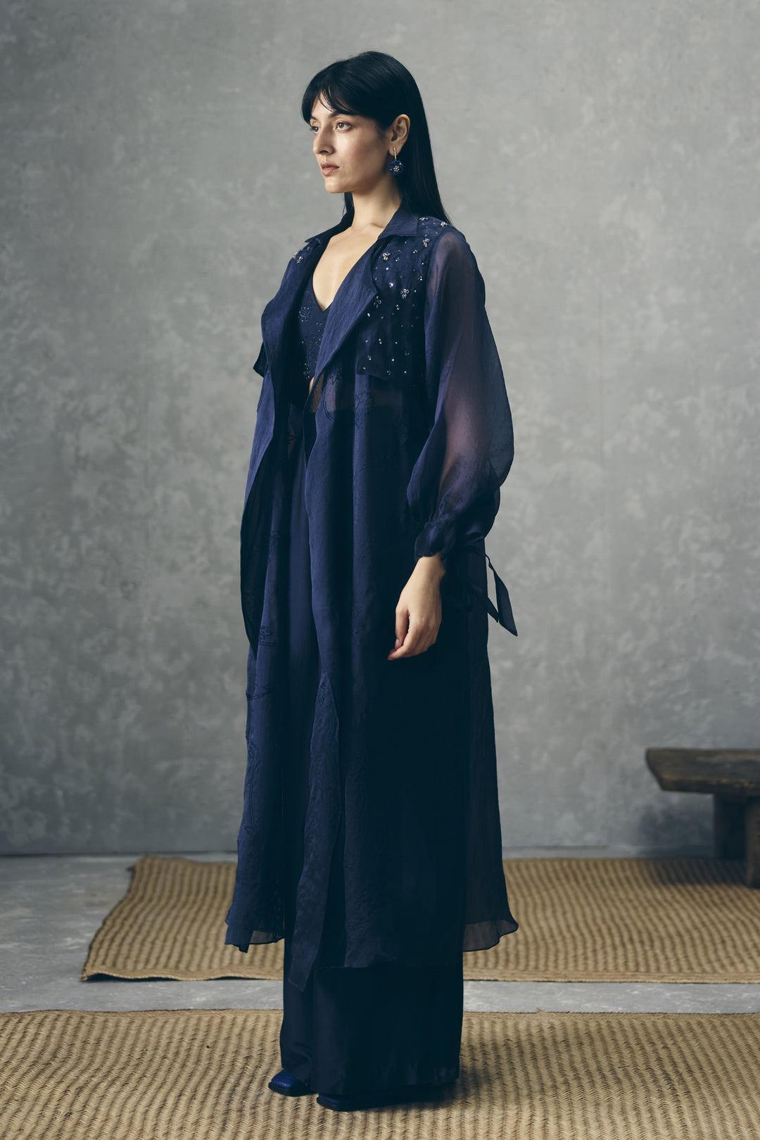 Nami jacket set - NAVY BLUE