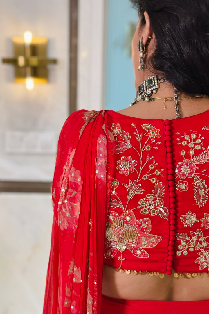 Ruby Saree set