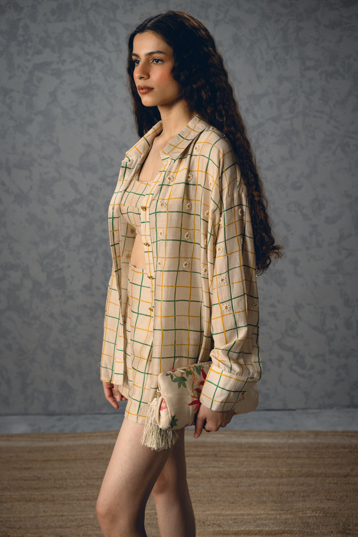 Nori shirt set-IVORY