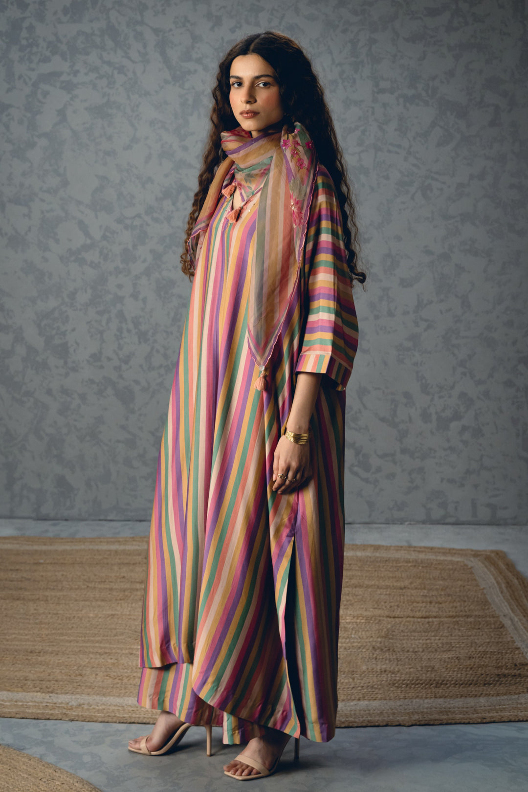 Ayaka kurta set- EARTHY