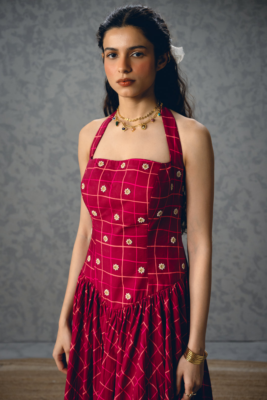 Akari dress- MAROON