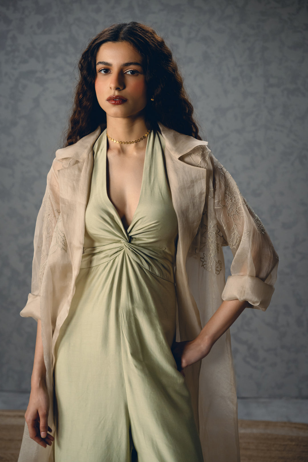 Shinju jumpsuit set- MINT