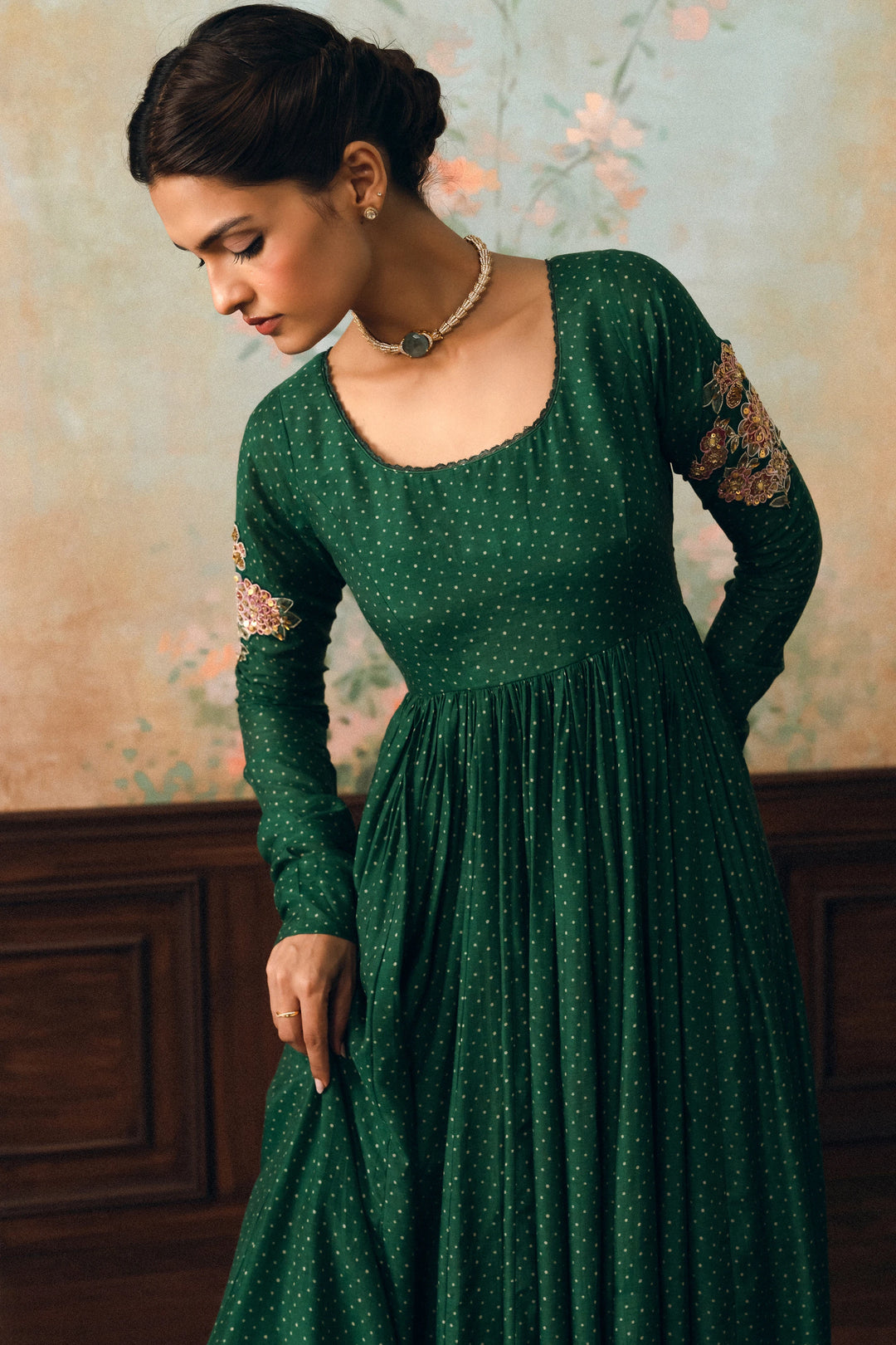 Henna Anarkali set