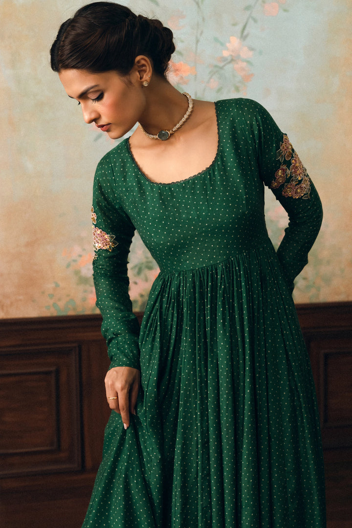 Henna Anarkali set