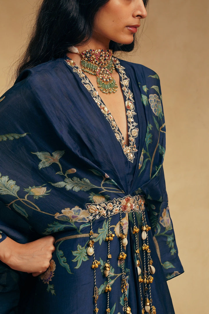 Ena kaftan- berry blue