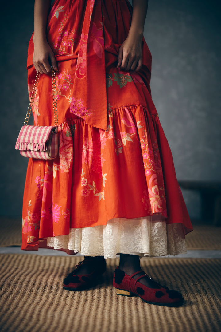 Selora dress - RUST ORANGE