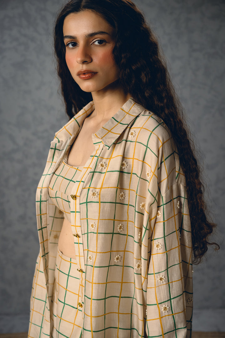 Nori shirt set-IVORY