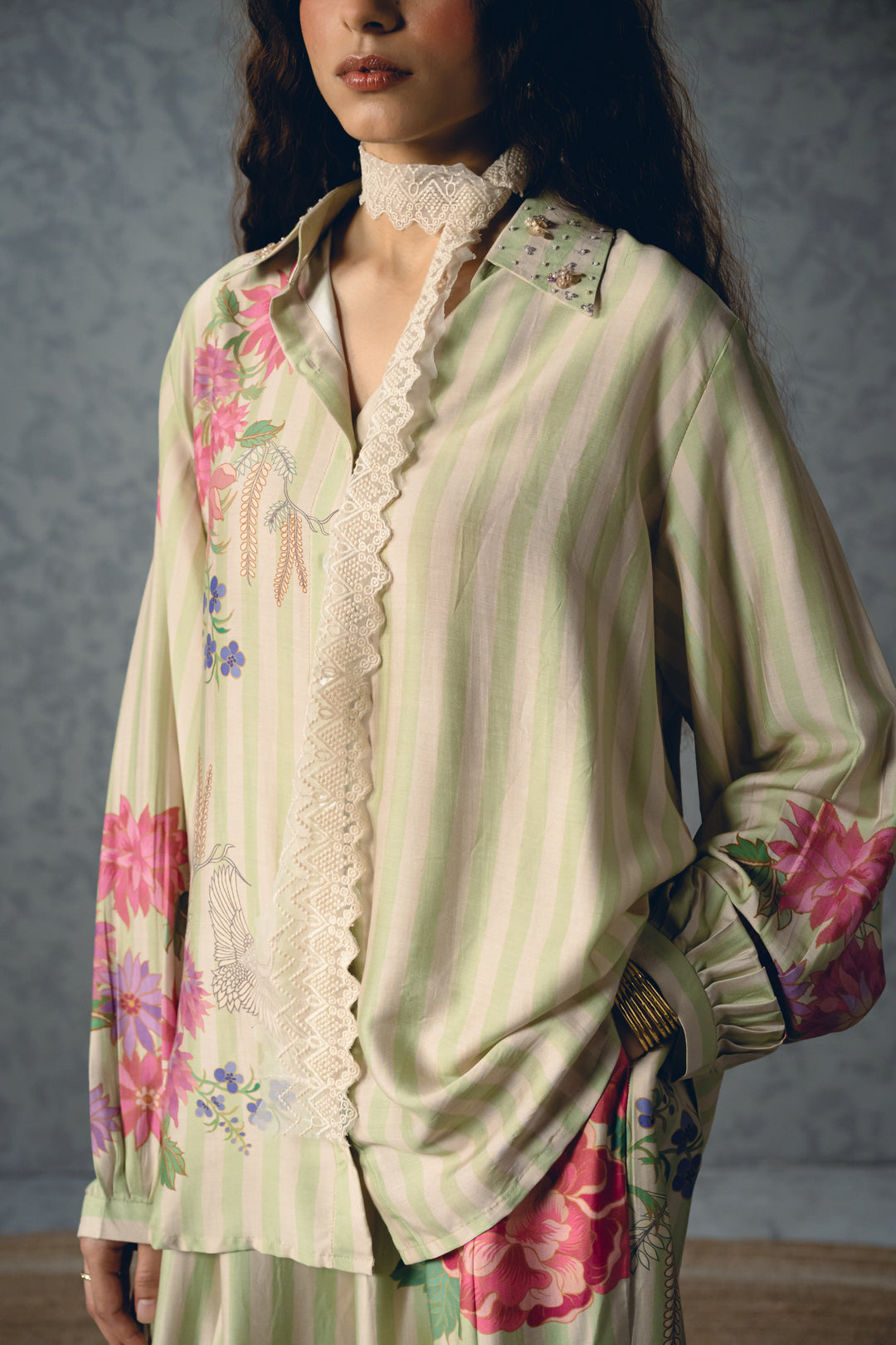 Aika Satin Set- GREEN
