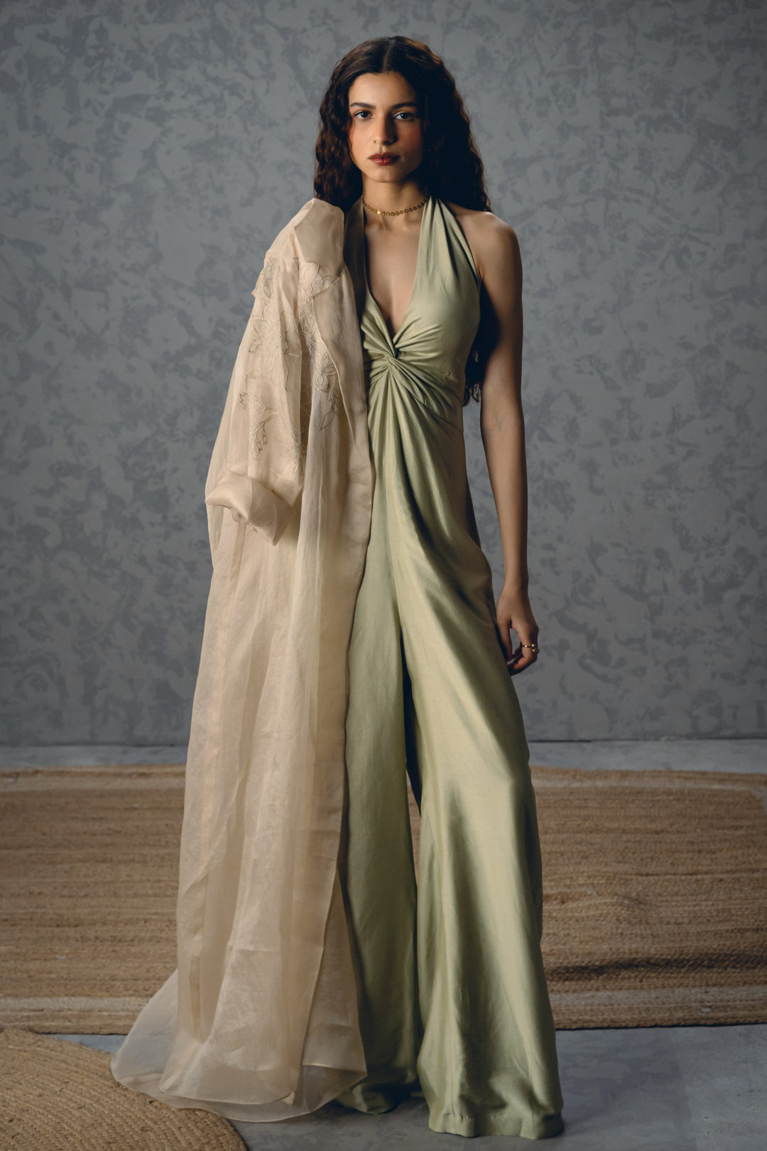 Shinju jumpsuit set- MINT