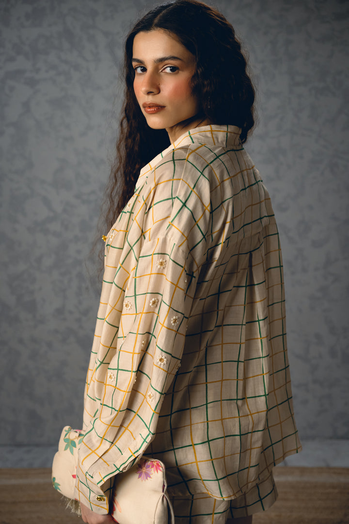 Nori shirt set-IVORY