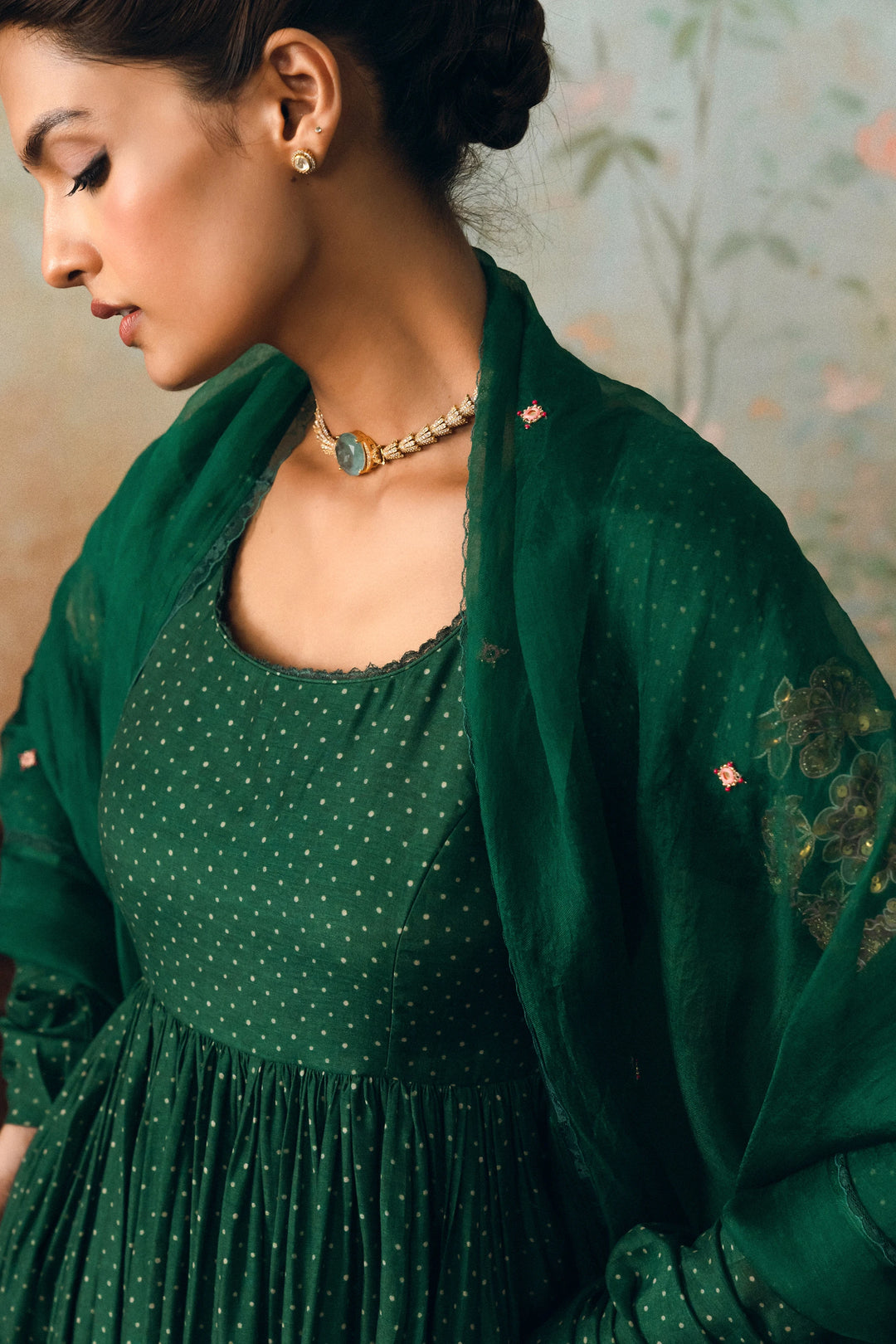 Henna Anarkali set