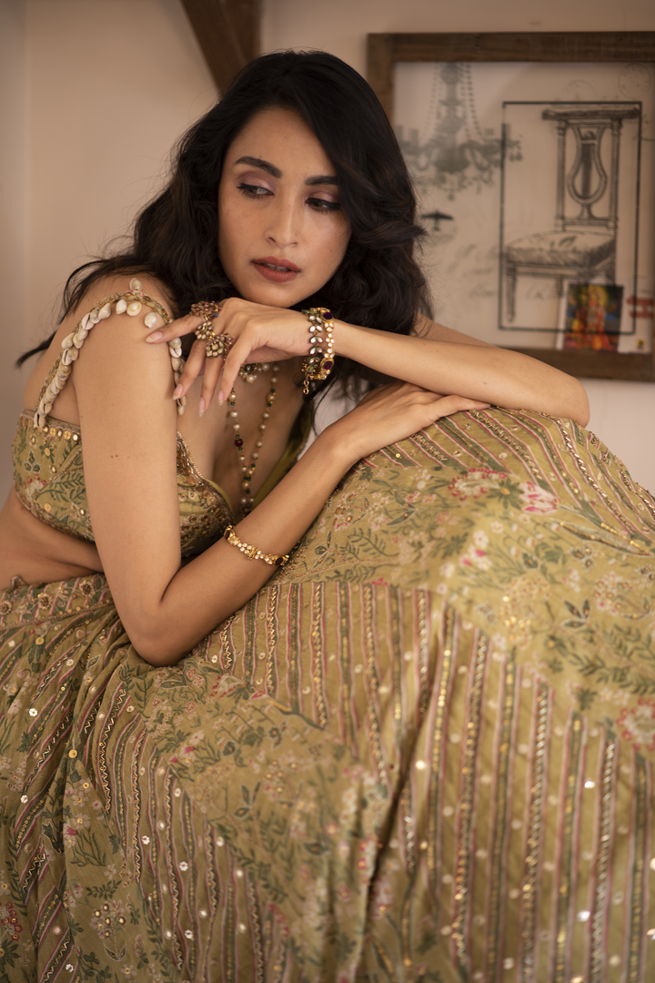 Polvina Malahara in the POLVINA LEHENGA SET