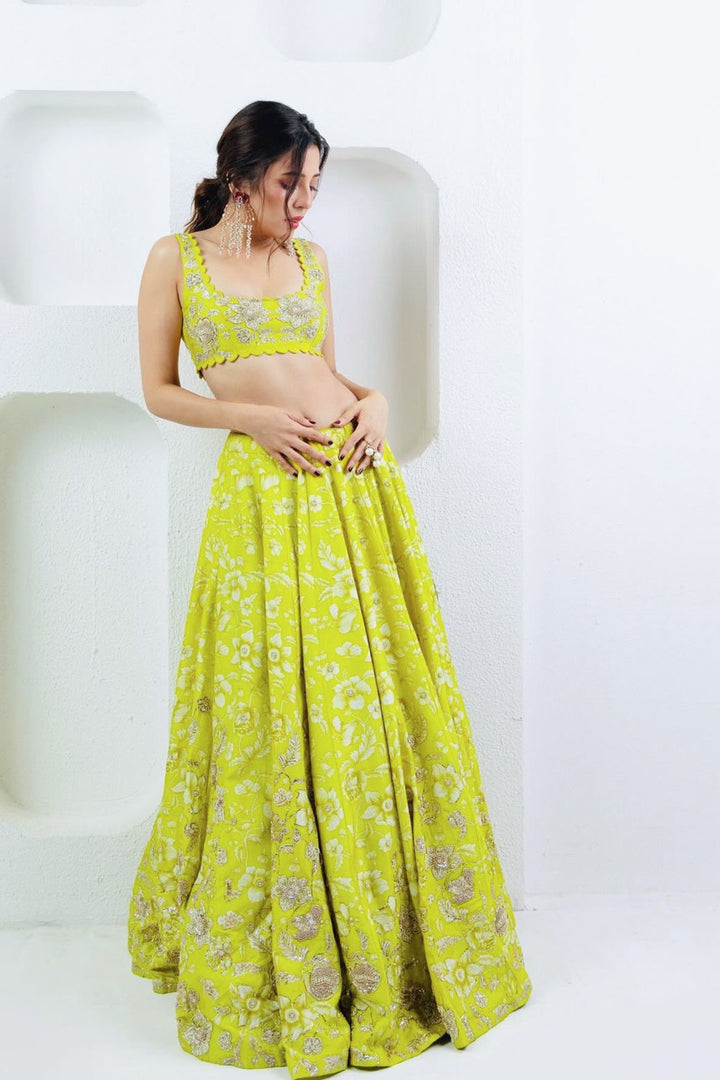 Barkha Singh in the ESTHER LEHENGA SET