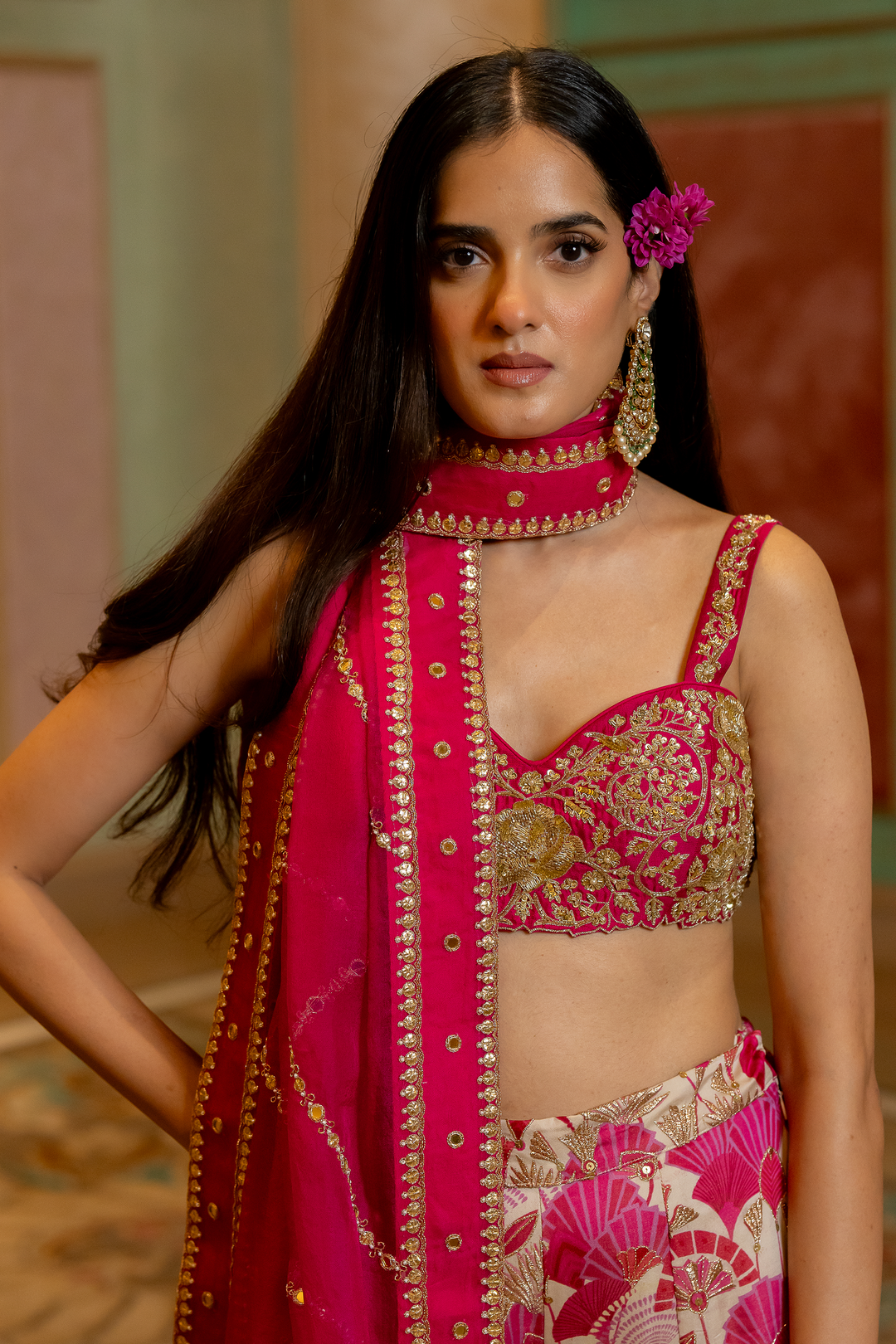 HEELA LEHENGA SET