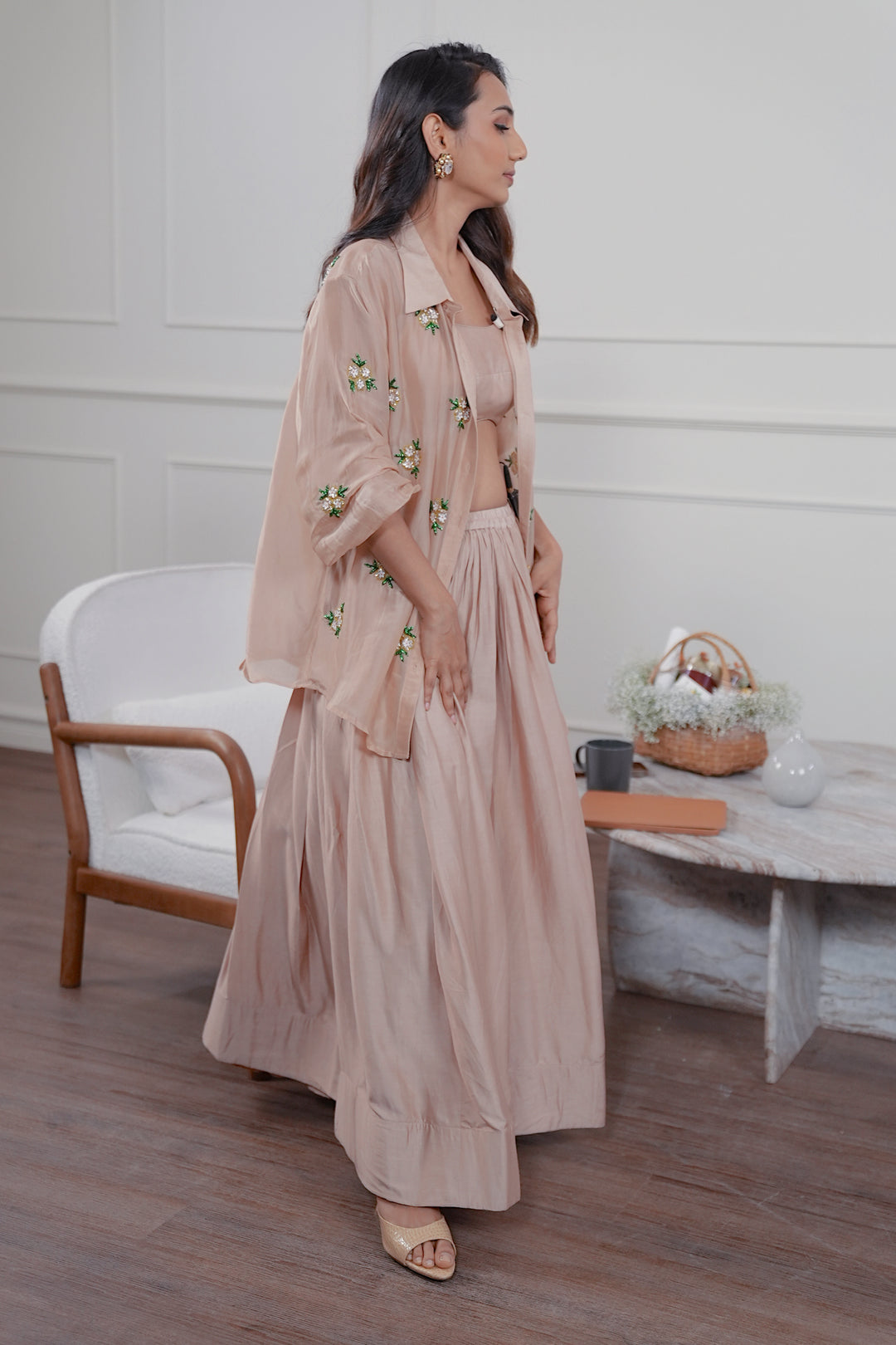 Masoom Meenawala in the Izumi shirt set
