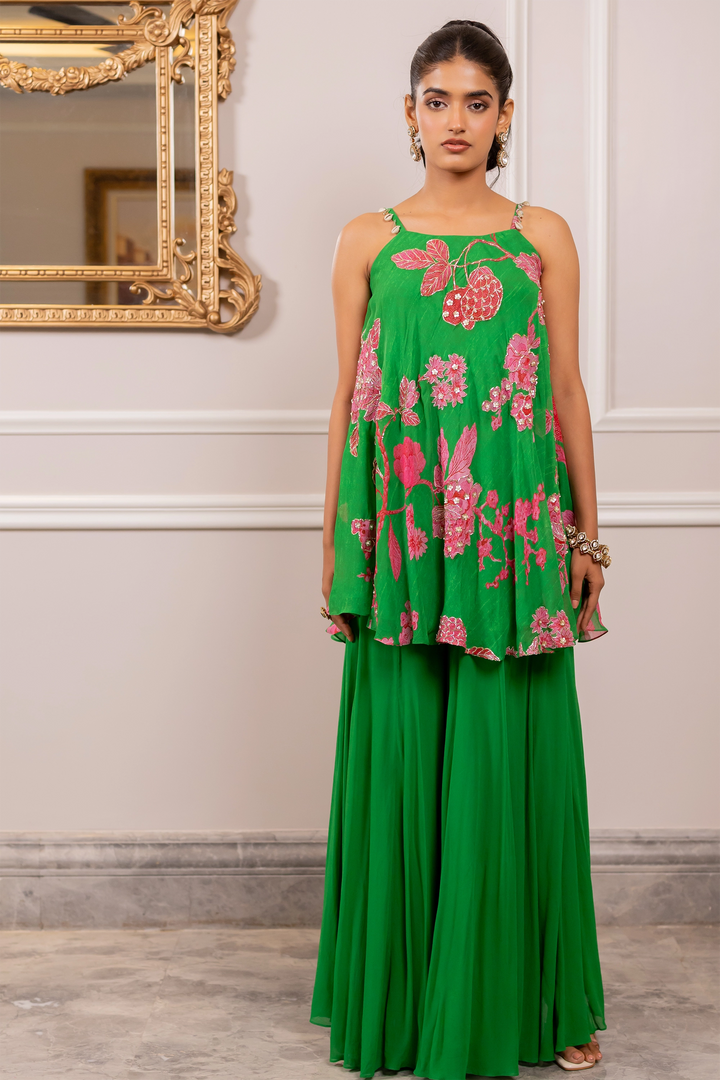 HEIDI PALAZZO SET – GREEN