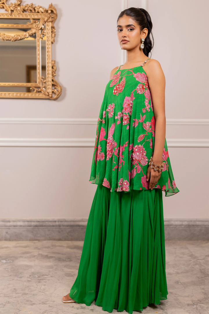 HEIDI PALAZZO SET – GREEN