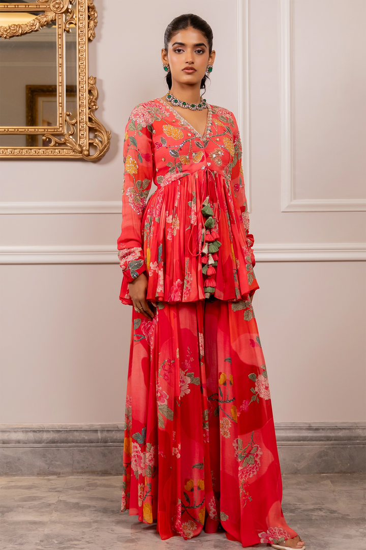 RISHA PEPLUM SET – MULTICOLOUR