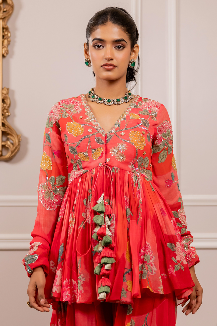 RISHA PEPLUM SET – MULTICOLOUR