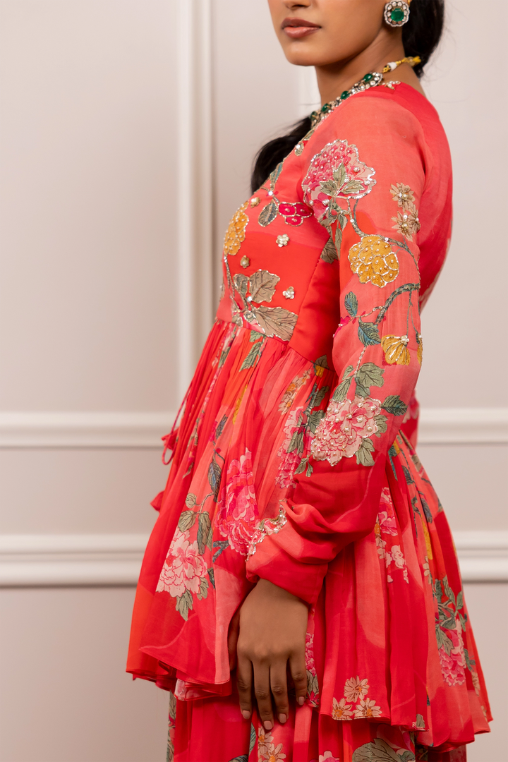 RISHA PEPLUM SET – MULTICOLOUR