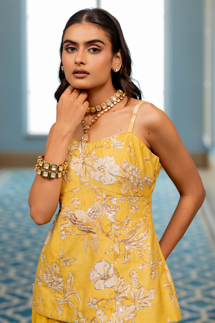 MIYU KURTA SET – YELLOW