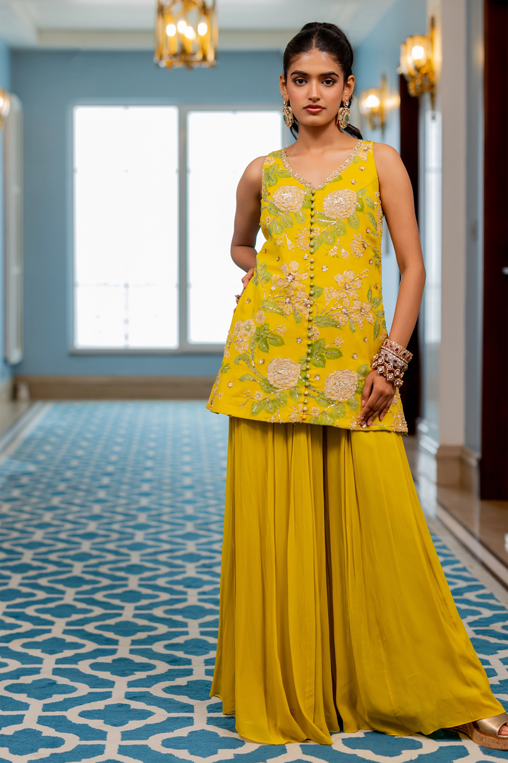YANIKA KURTA SET – YELLOW