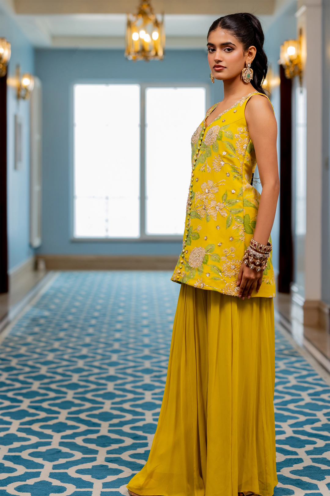YANIKA KURTA SET – YELLOW