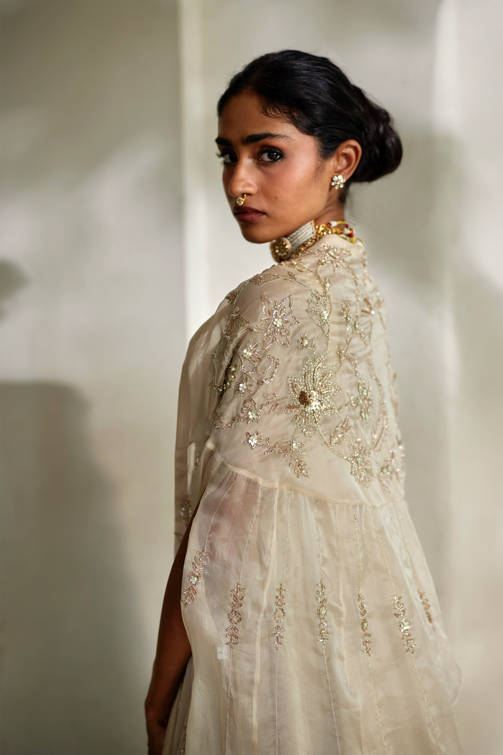 LUMI CAPE ANARKALI SET